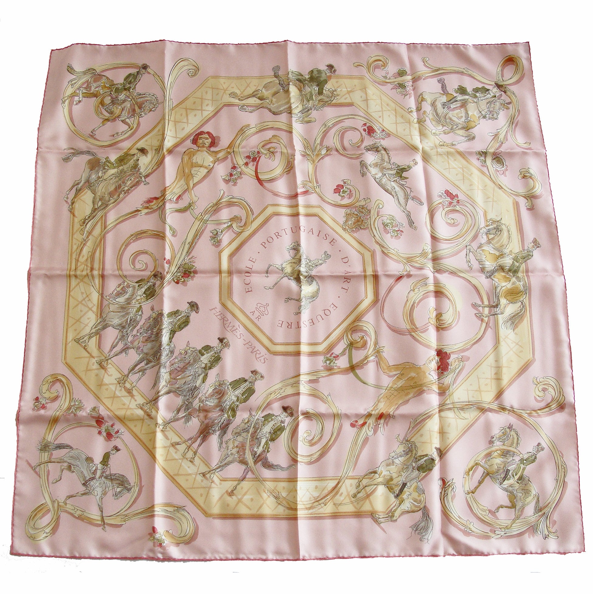 HERMES Ecole Portugaise d'Art Equestre silk scarf – Collections