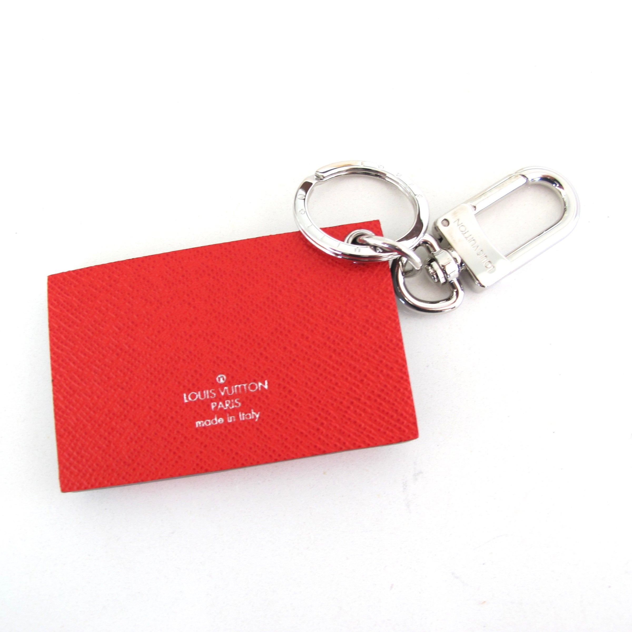 Louis Vuitton Red And Black Epi Leather Petite Malle Keychain