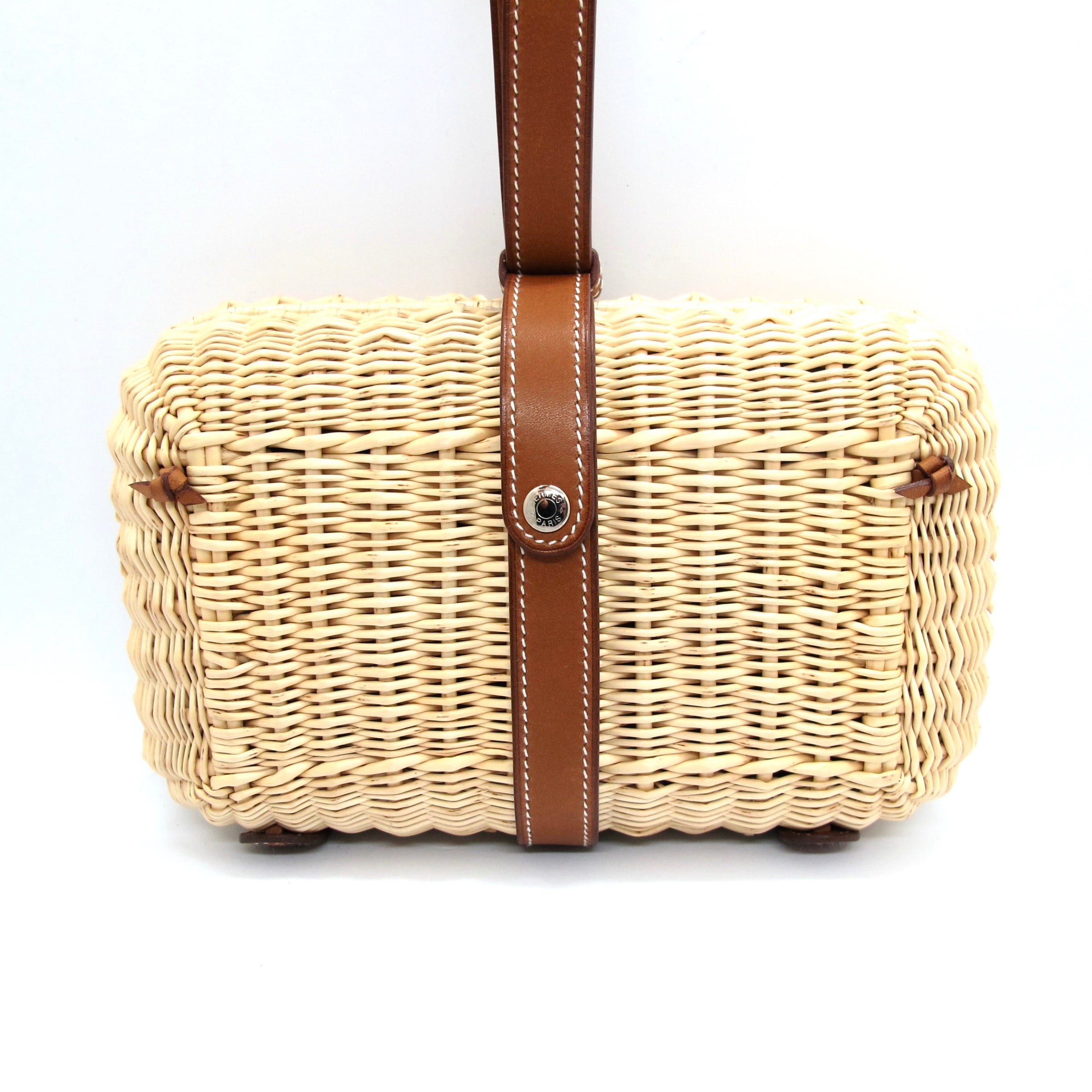 Hermes Farming Picnic Bag Osier Wicker Barenia Limited Edition S